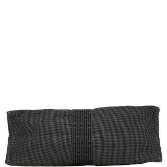 Hermes Yale Line Pouch MM Clutch Bag Shoulder Grey Canvas - Picture 5 of 9